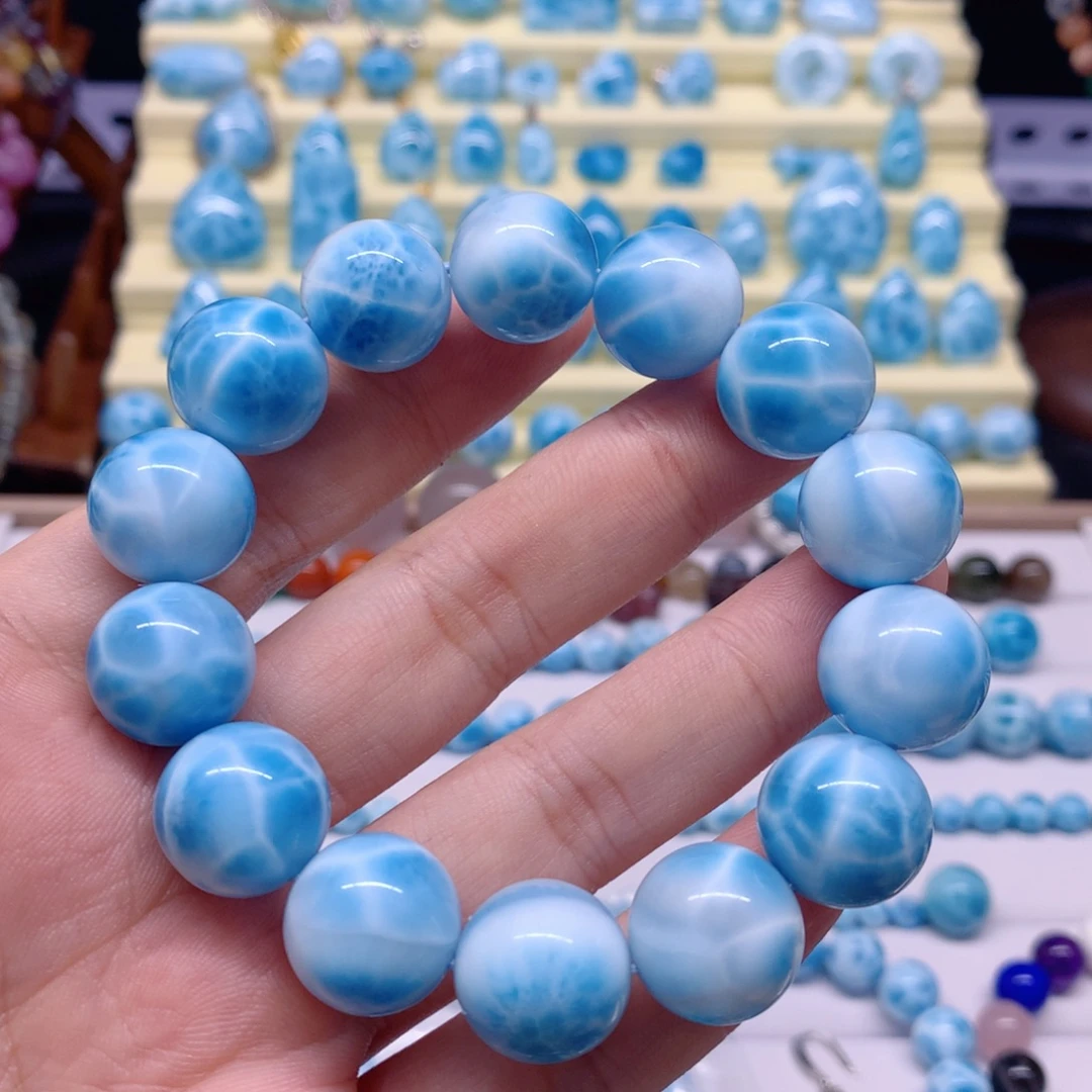a***.针钠钙石（海纹石）未镶嵌手串