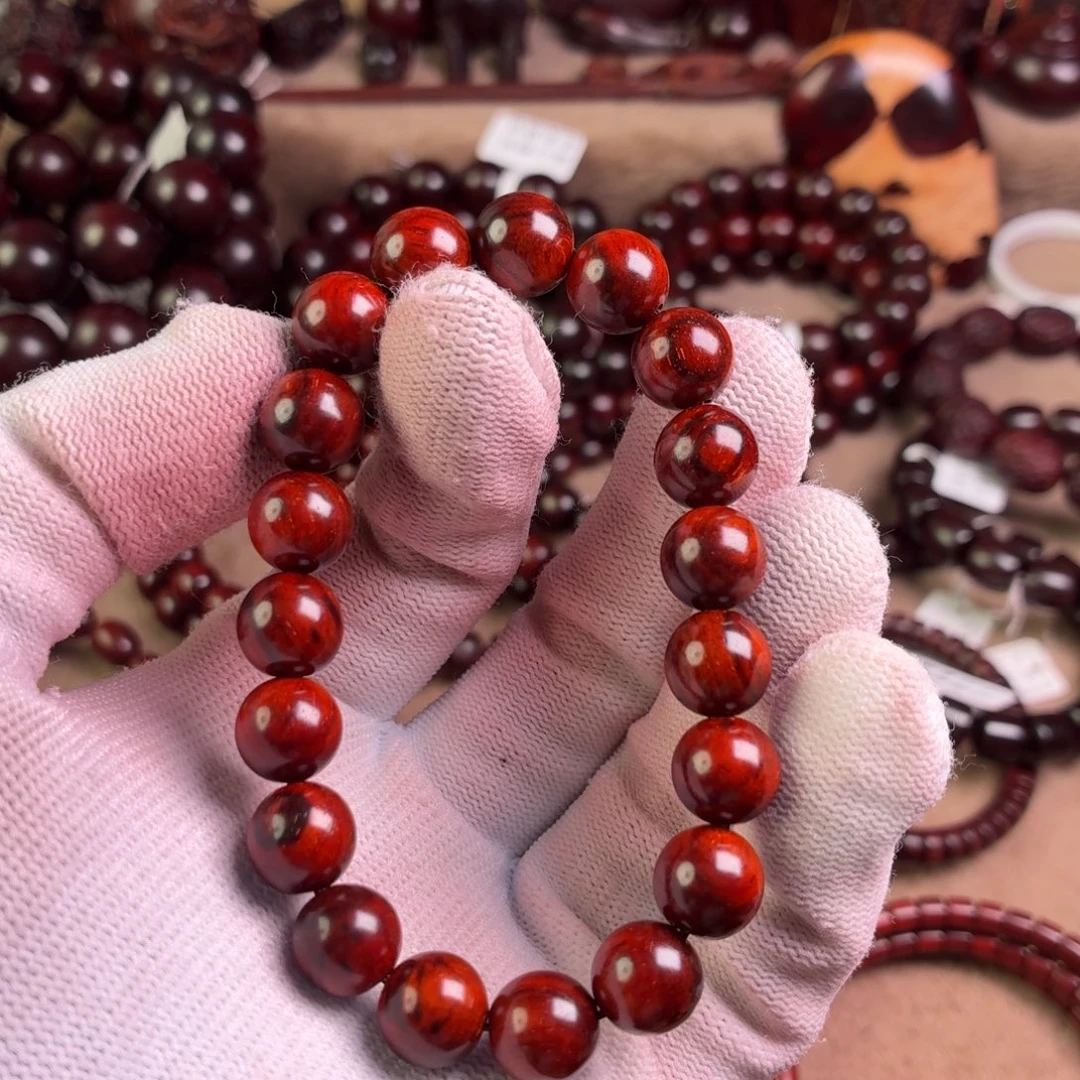 小叶紫檀手串/手链无胶无蜡10泥料