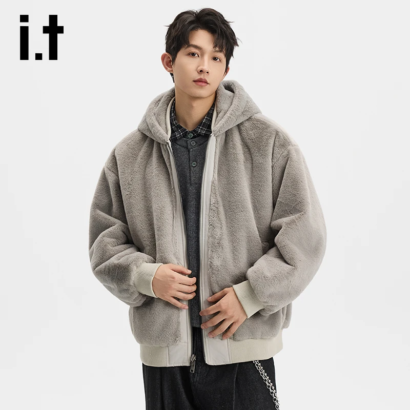 IT.FIVECM男士冬季（双面穿座山雕）双色重磅水洗抗寒加绒外套