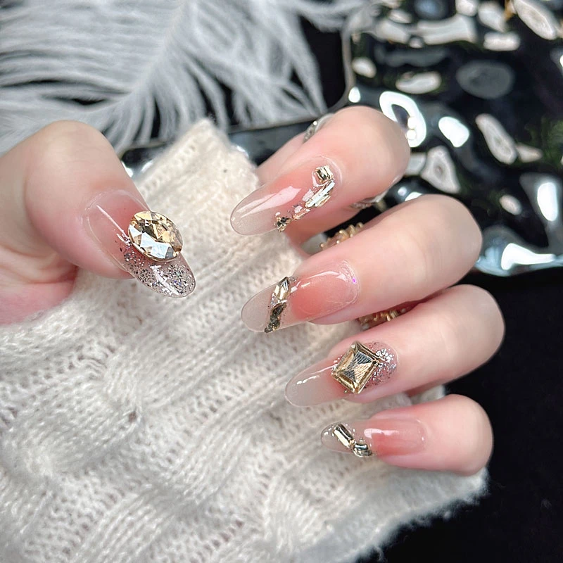 medinilla【星颊金晶】2025轻奢新款高级感手工猫眼穿戴甲ins可拆卸