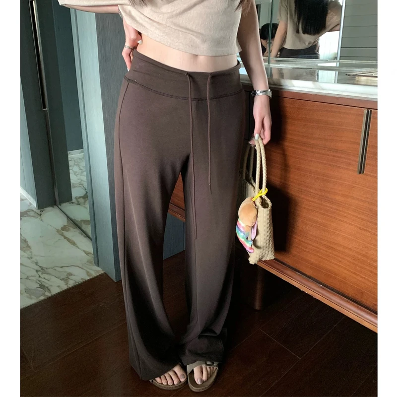 孕妇阔腿裤拖地裤系带高个子时尚休闲百搭显瘦秋装显瘦女装长裤