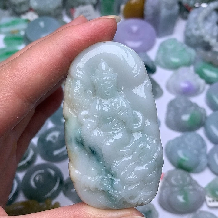 翡翠未镶嵌颈饰天然翡翠