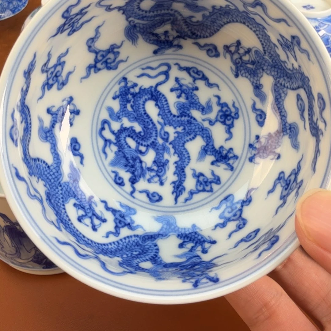 莫***期摆件景德镇瓷器手工手绘
