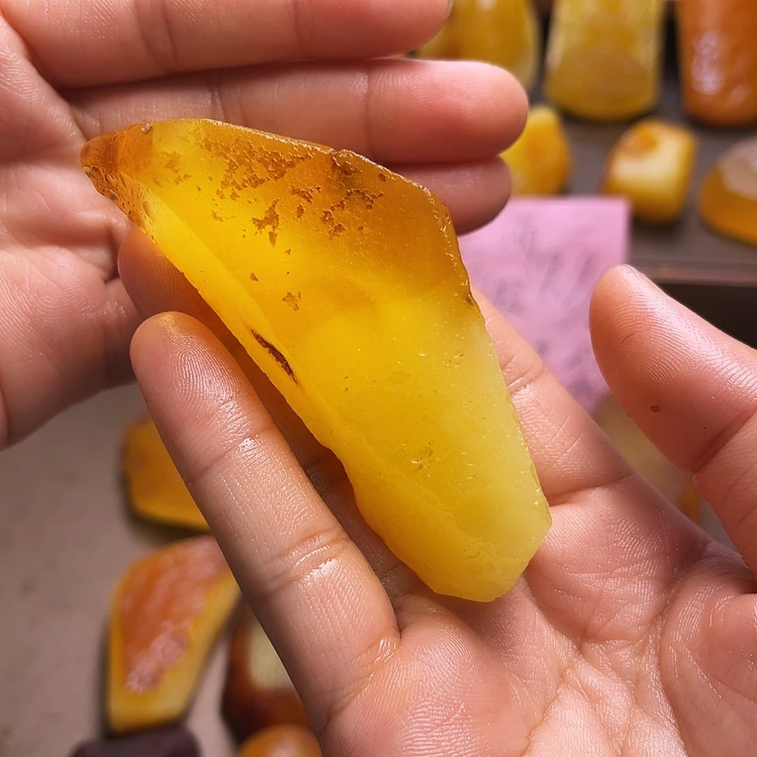 定制琥珀未镶嵌琥珀蜜蜡原石定制