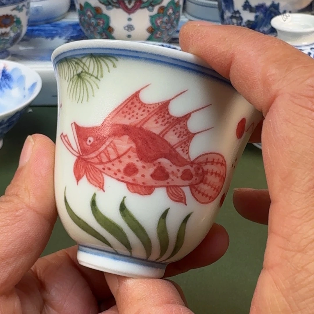 陶瓷景德镇纯手绘茶具圆圆211