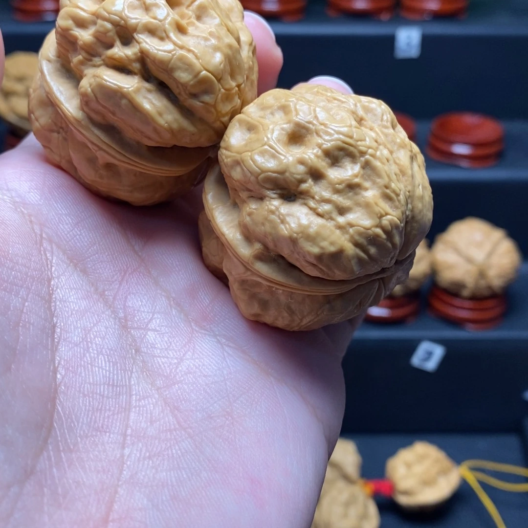 很***门把件文玩核桃44金蟾疙瘩包
