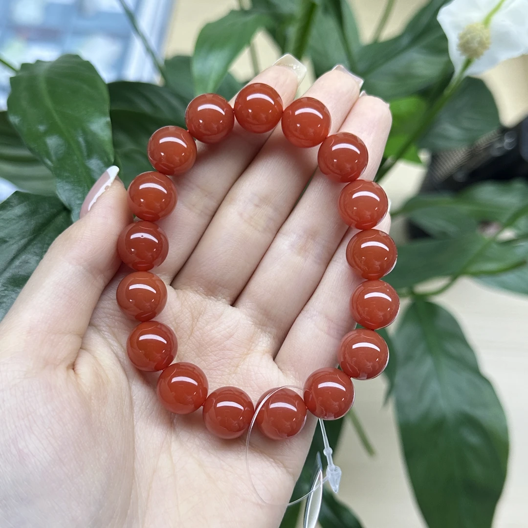 12mm南红圆珠手串