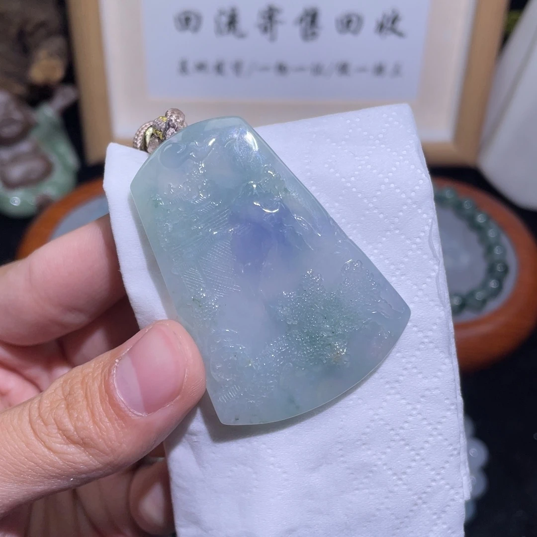 定制翡翠未镶嵌吊坠
