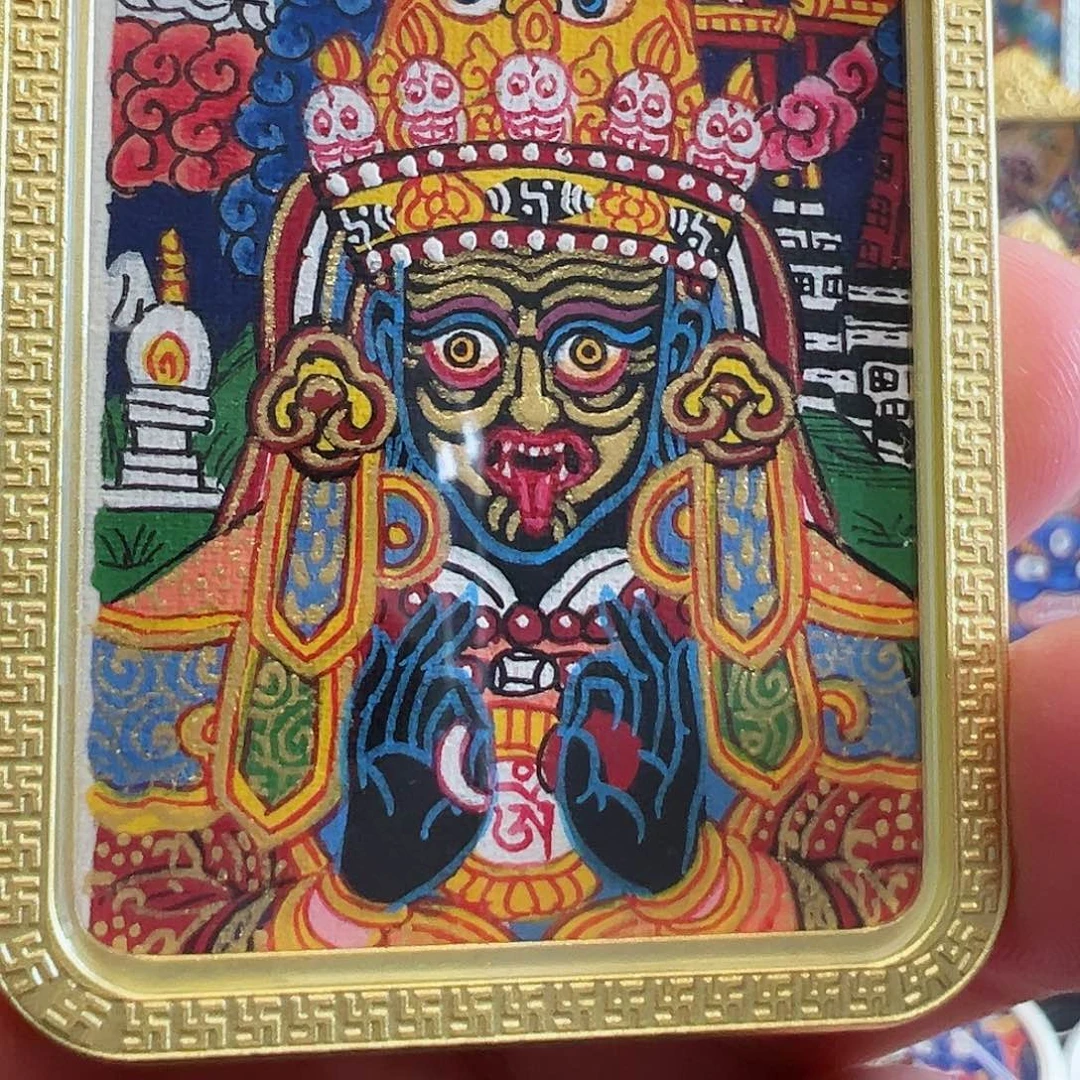 吊坠忘*牛十三纯手绘唐卡