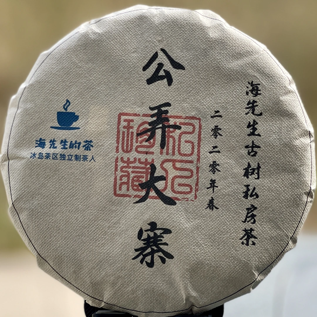 日饮中和精选：公弄大寨2020年200g古树纯料春茶普洱生茶饼