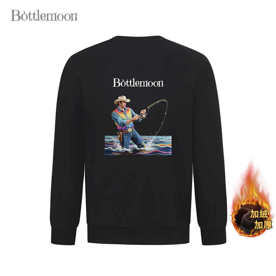 GBGN【海钓者】重工刺绣工艺秋冬新款加绒加厚重磅潮牌卫衣G6001