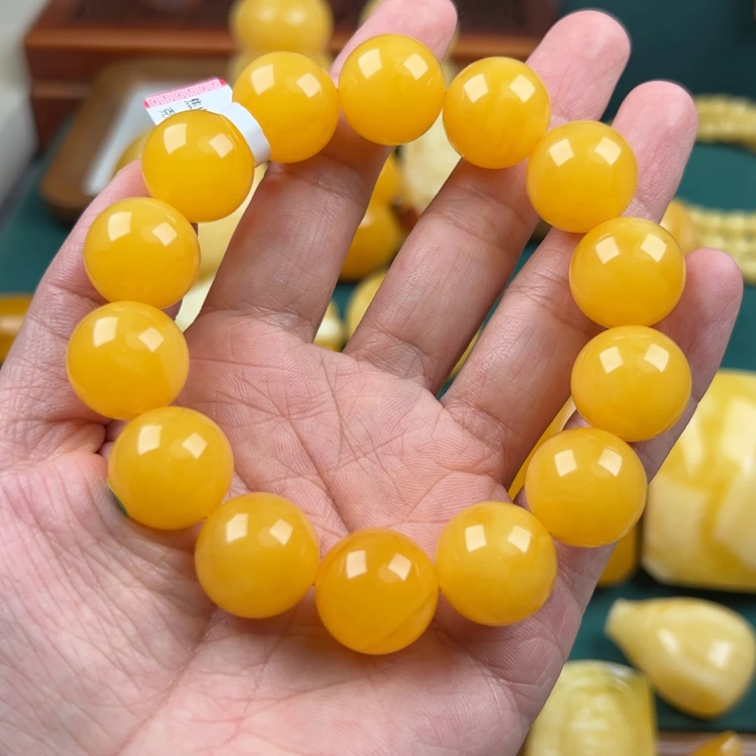 琥珀未镶嵌颈饰纯天然琥珀蜜蜡无优化