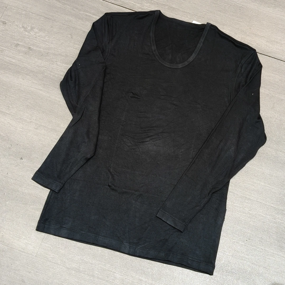 u领弹力薄款纯色简约百搭内搭针织衫-果梓392