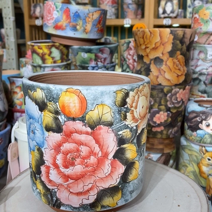 红陶景德镇艺术手绘作品