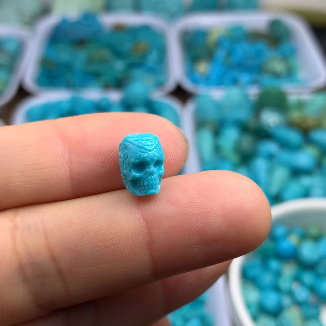 绿松石未镶嵌吊坠(不含链)10×7