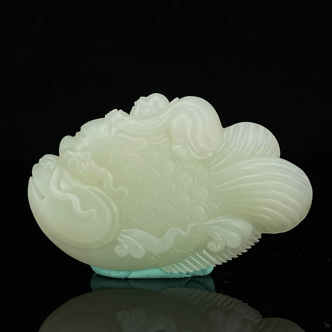 NW9003SY 和田玉 龙鱼化渊/朵云轩