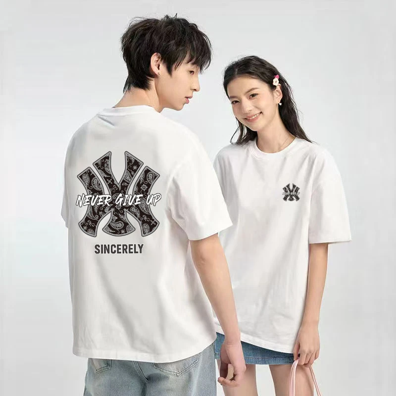 新款潮流时尚百搭男女同款纯棉圆领短袖T恤BTC-240