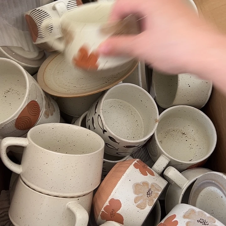 瓷片默认瑕疵商品咖啡杯