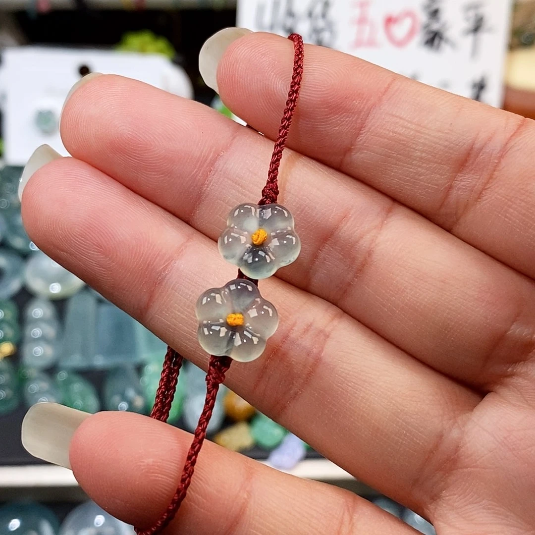 翡翠未镶嵌颈饰大花福利手绳15