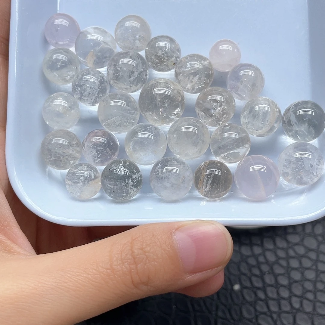 珠宝半成品未镶嵌水晶1白水晶单株卡1.3mm无裂