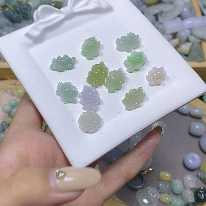 翡翠散珠天然缅甸翡翠