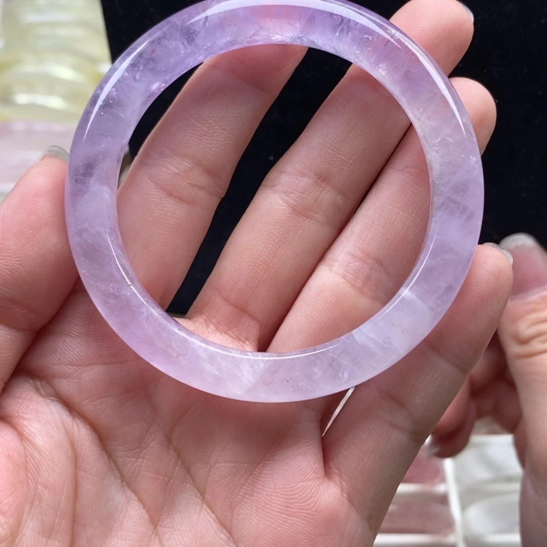 手镯水晶未镶嵌薰衣草紫水53➕