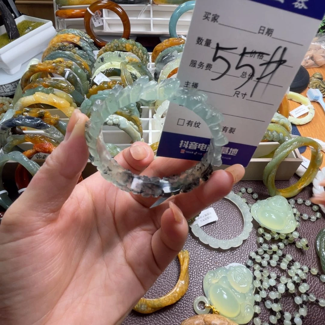 未镶嵌蛇纹石玉手镯