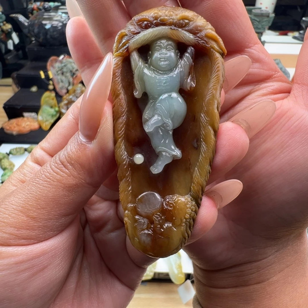 未镶嵌挂件翡翠天然缅甸