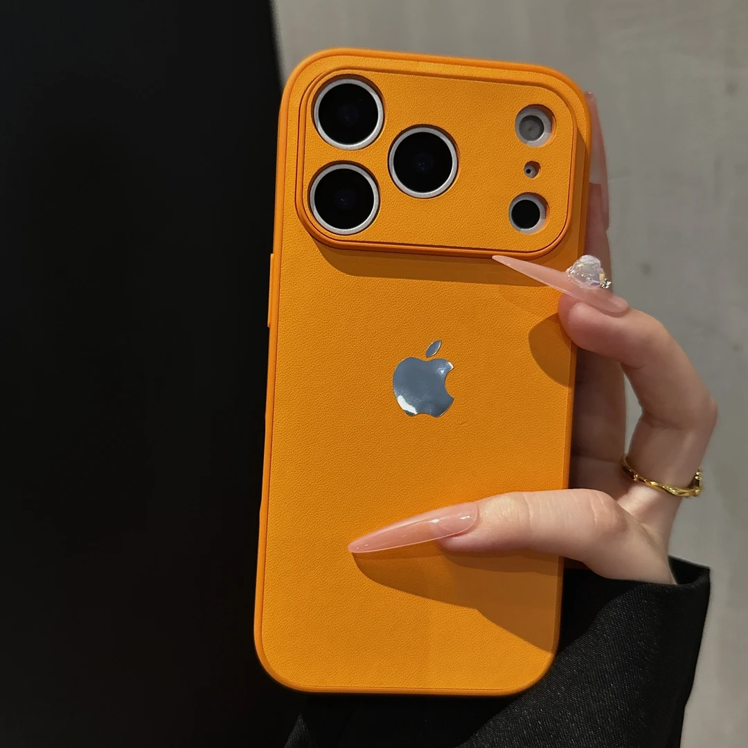 秋冬新款高级素皮纹适用iPhone17promax手机壳16苹果15全包14女13