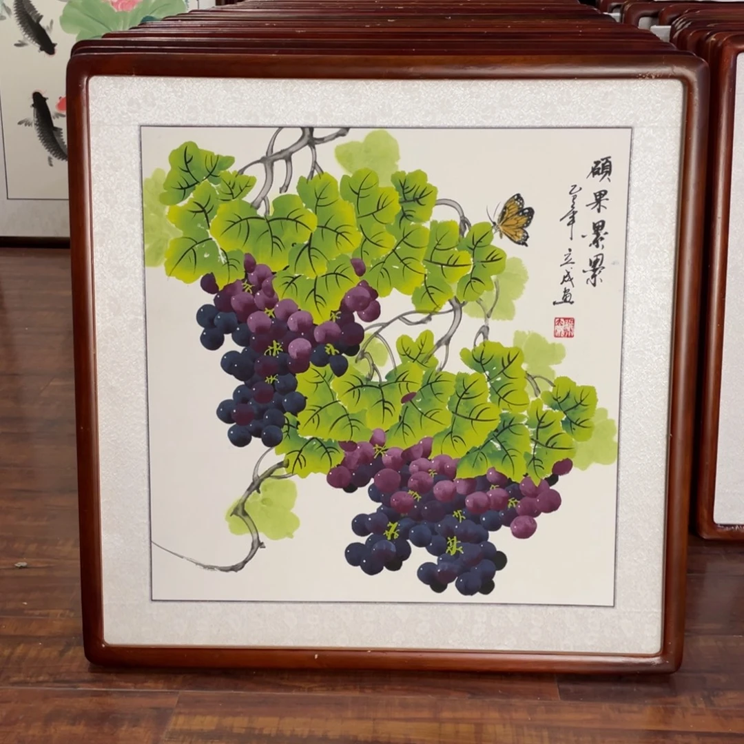 国画带框尺寸63*63厘米