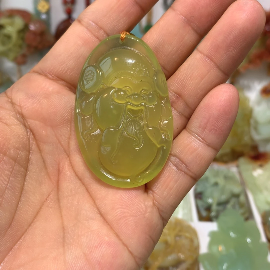 蛇纹石玉未镶嵌颈饰快*仙