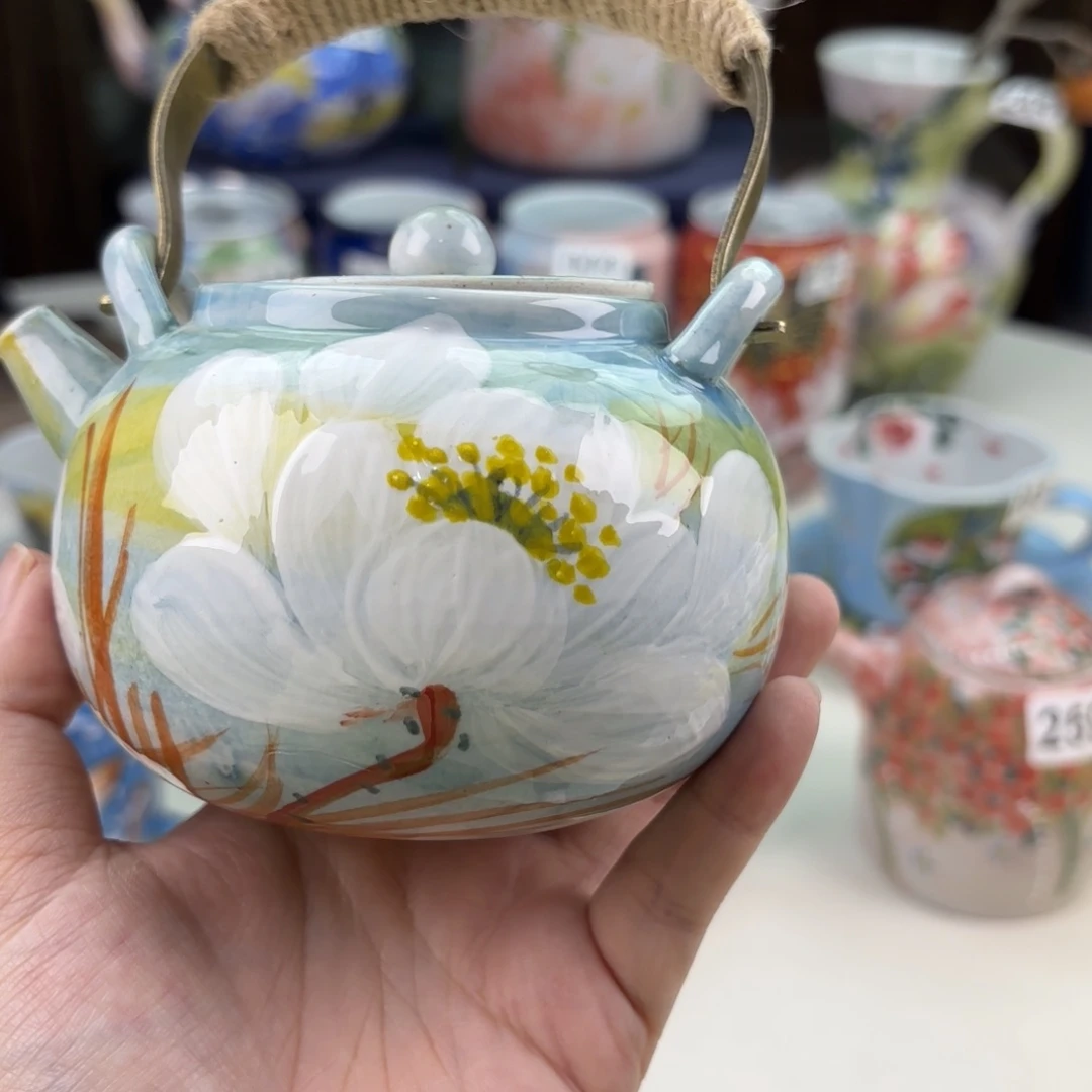 景德镇手绘高温釉下彩陶瓷茶具