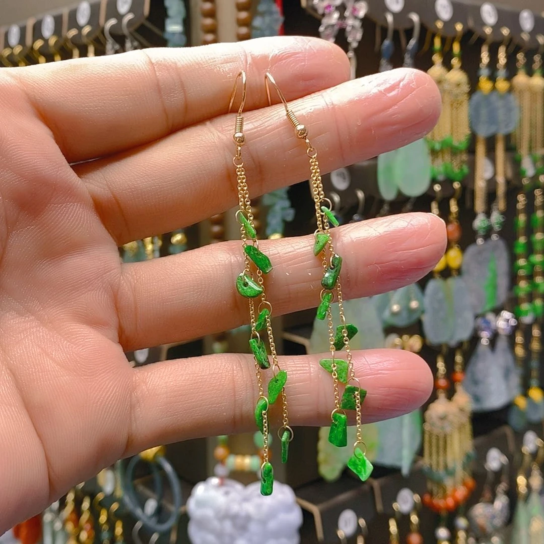 未镶嵌翡翠耳饰翡翠