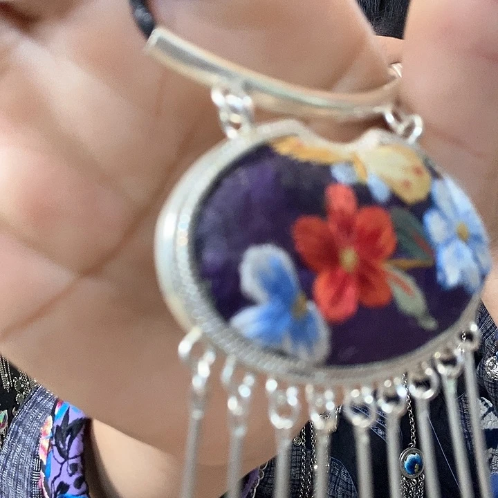 花岗岩吊坠925银