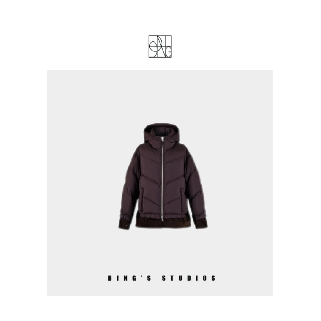 Bing Studios｜丝绒轻量假两件羽绒服