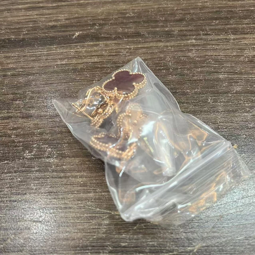 铜合金耳饰 镭射红色时尚耳坠 0043