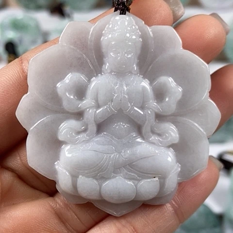 翡翠颈饰未镶嵌观音福利