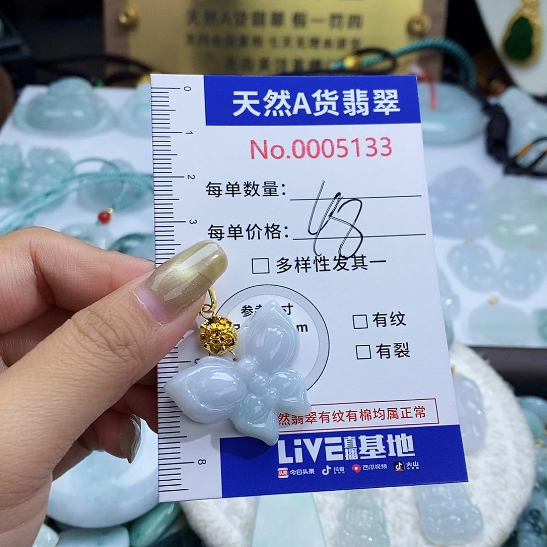 翡翠未镶嵌颈饰5133