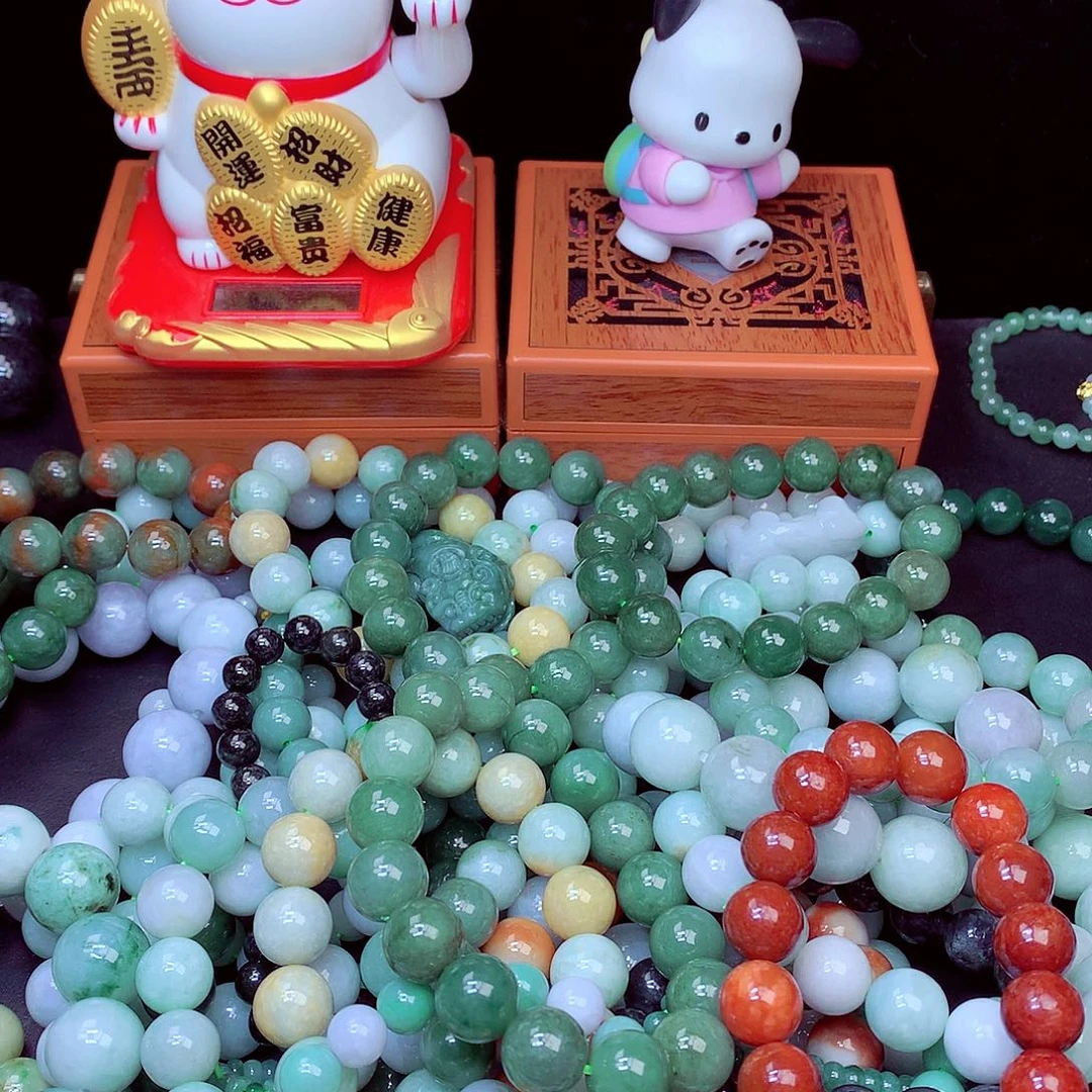 翡翠未镶嵌毛衣链