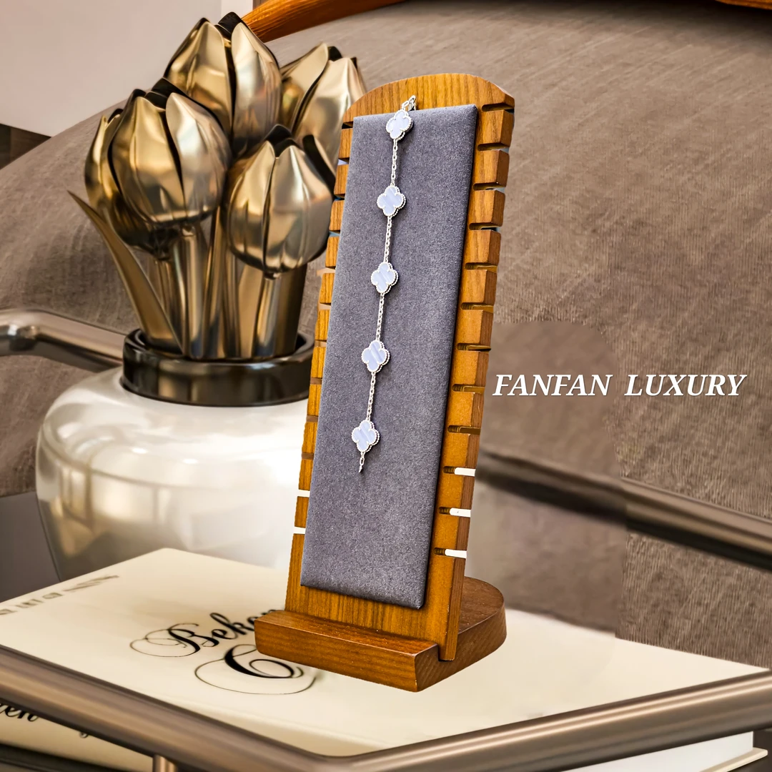 FANFAN轻奢四叶幸运草（银紫色）围巾欧韩轻奢网红百搭款