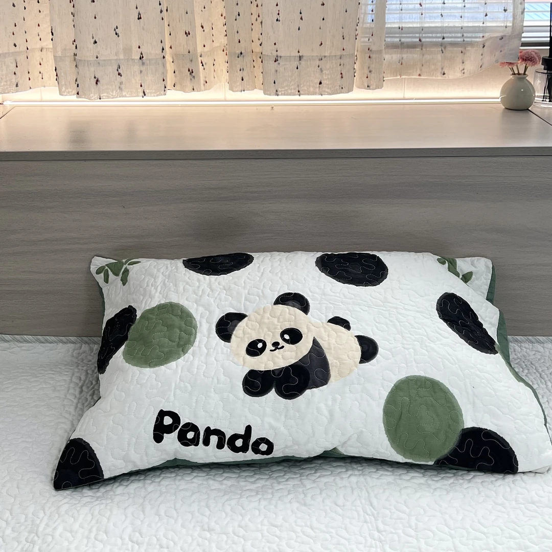 纯棉绗缝加厚枕套