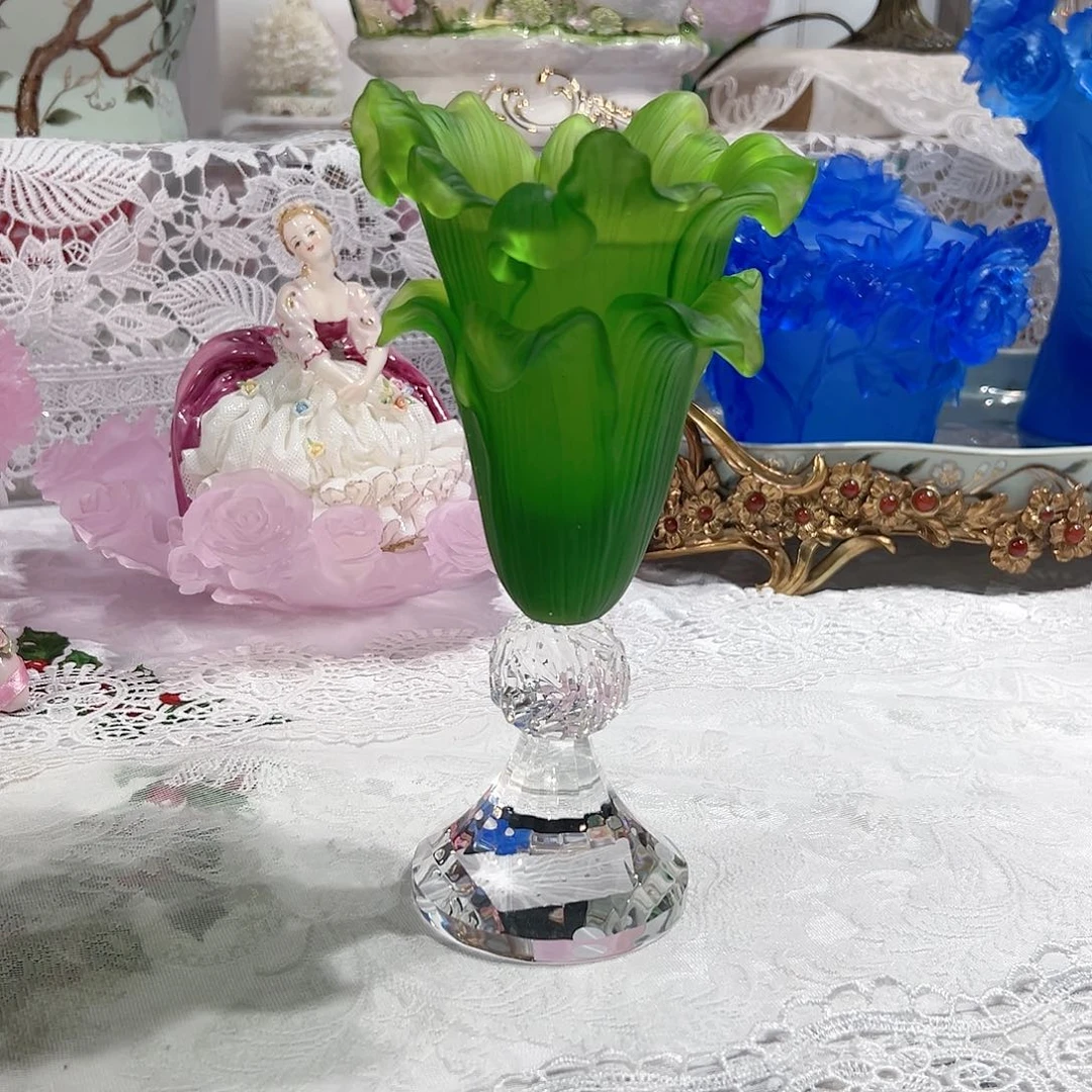 陶瓷QAA066脱蜡水晶花杯