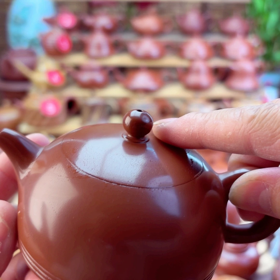紫砂茶壶半把130 cc手拉
