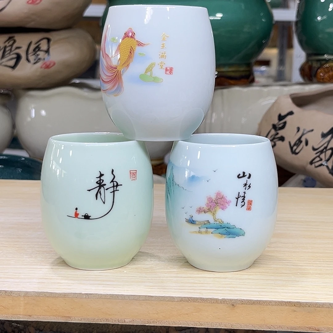 陶瓷绿植多肉微瑕花盆口径5.5*8无孔