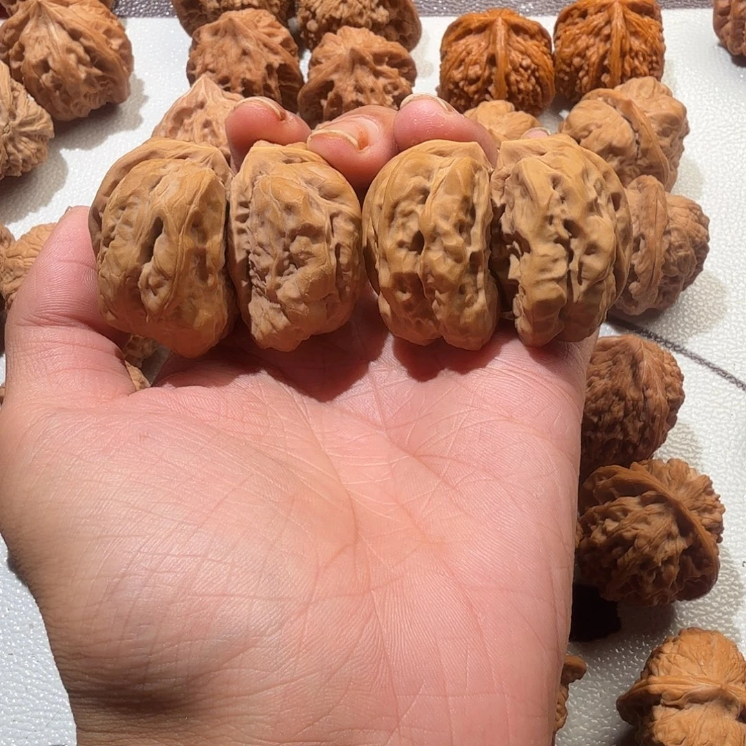 文玩核桃把件蛤蟆连体