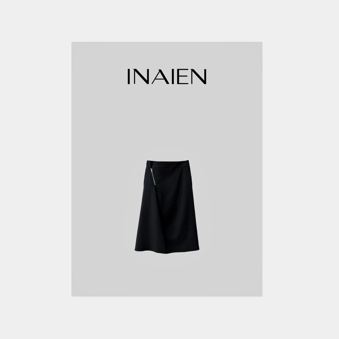 【INAIEN】线上款“态度”拉链半裙 P8321 （清仓）