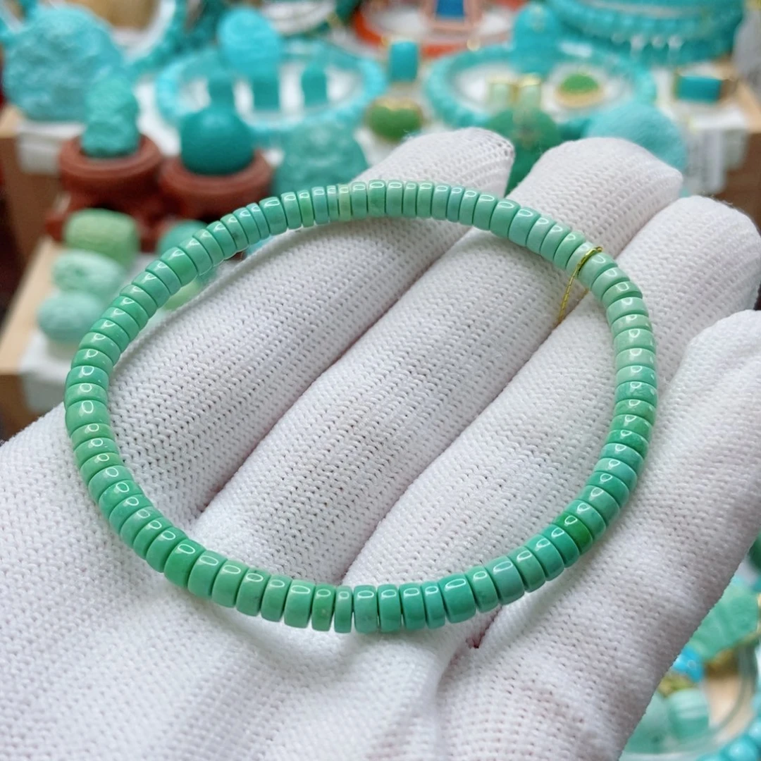绿松石未镶嵌手串4.5mm