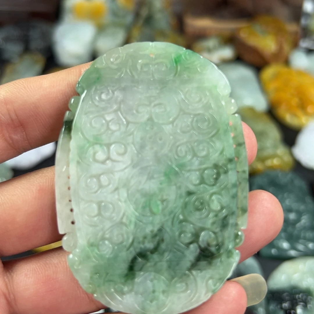 翡翠未镶嵌颈饰天然