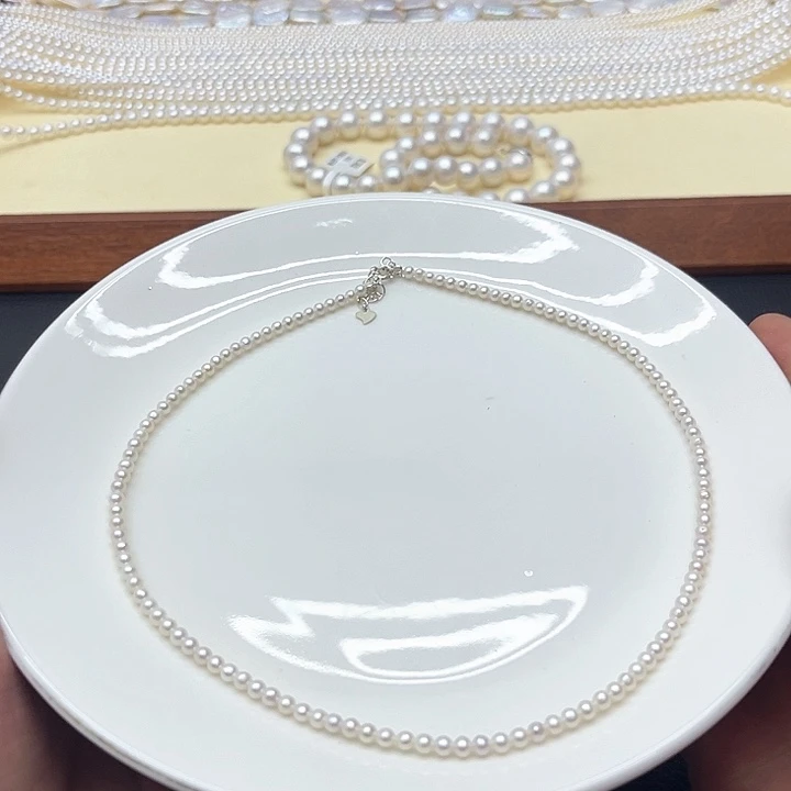钛钢淡水珍珠珍珠项链1