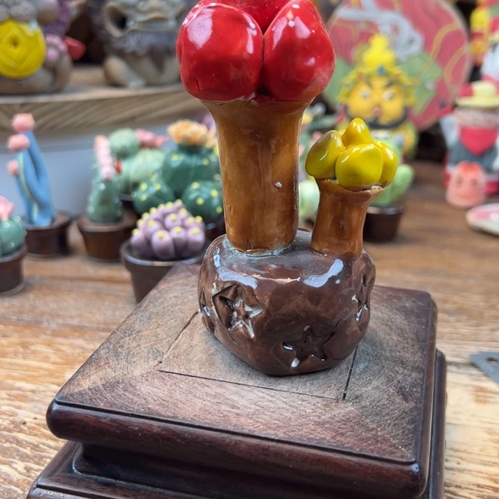 陶摆件小镇青花每日有新品